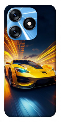 Чохол itsPrint Yellow Porsche для TECNO Spark 10 Pro