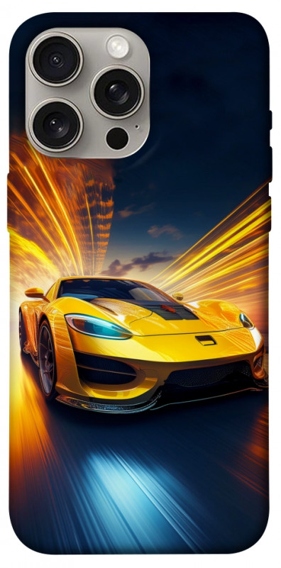 Чехол itsPrint Yellow Porsche для Apple iPhone 15 Pro Max (6.7"), авто, купить оптом с доставкой