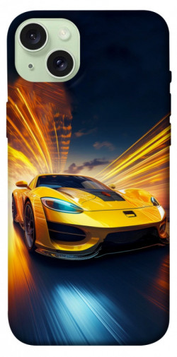 Чехол itsPrint Yellow Porsche для Apple iPhone 15 Plus (6.7")