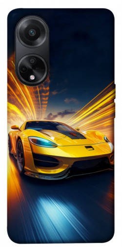 Чехол itsPrint Yellow Porsche для Oppo A58 4G