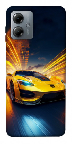 Чехол itsPrint Yellow Porsche для Motorola Moto G14