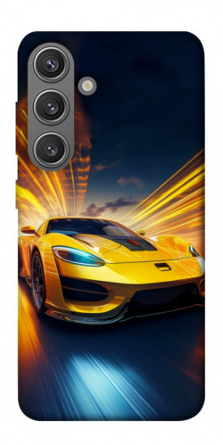Чехол itsPrint Yellow Porsche для Samsung Galaxy S24+