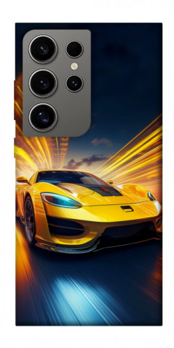 Чехол itsPrint Yellow Porsche для Samsung Galaxy S24 Ultra