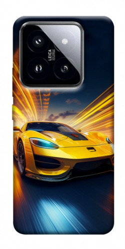 Чехол itsPrint Yellow Porsche для Xiaomi 14 Pro