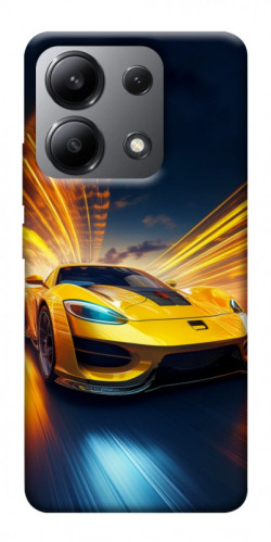Чехол itsPrint Yellow Porsche для Xiaomi Redmi Note 13 4G