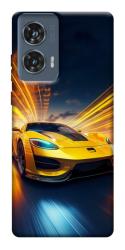 Чехол itsPrint Yellow Porsche для Motorola Edge 50 Fusion