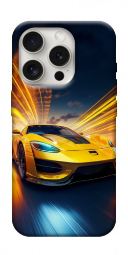 Чехол itsPrint Yellow Porsche для Apple iPhone 16 Pro (6.3")