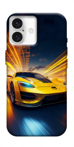 Чехол itsPrint Yellow Porsche для Apple iPhone 16 Plus (6.7")