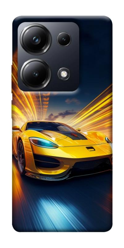 Чехол itsPrint Yellow Porsche для Xiaomi Redmi 13 4G / Poco M6 4G, авто, купить оптом с доставкой