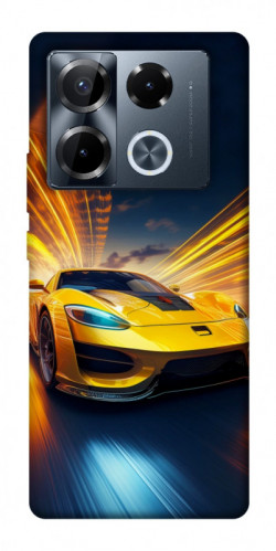 Чехол itsPrint Yellow Porsche для Infinix Note 40 Pro 4G