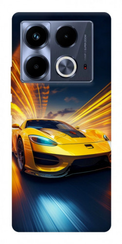 Чехол itsPrint Yellow Porsche для Infinix Note 40 4G
