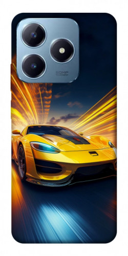 Чехол itsPrint Yellow Porsche для Realme C63 4G