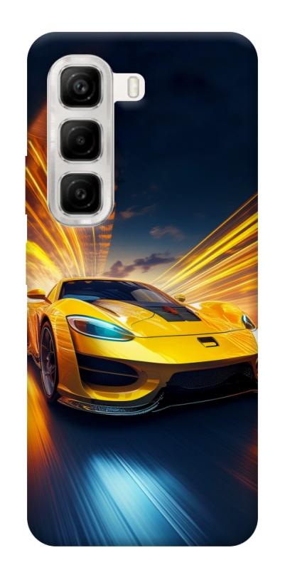 Чехол itsPrint Yellow Porsche для Infinix Hot 50 4G, авто, купить оптом с доставкой