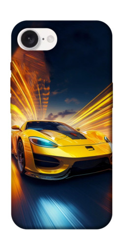 Чехол itsPrint Yellow Porsche для Apple iPhone 16e (6.1")