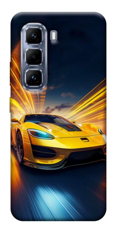 Чехол itsPrint Yellow Porsche для Infinix Hot 50 Pro, авто, купить оптом с доставкой