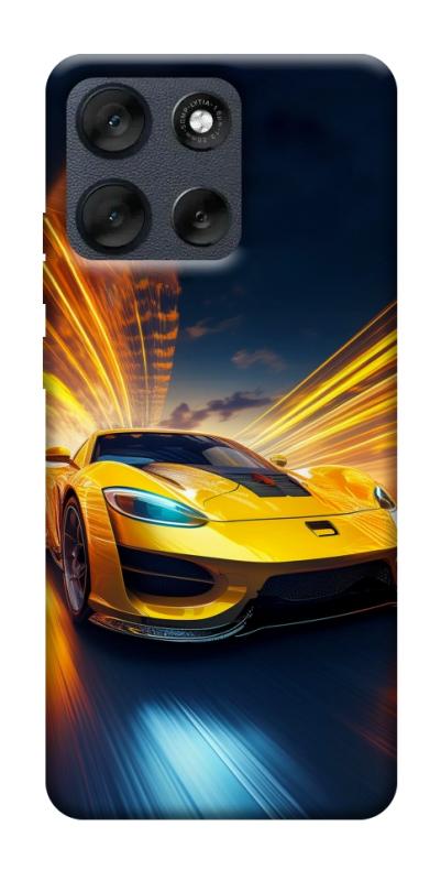 Чехол itsPrint Yellow Porsche для Motorola Moto G56 5G, авто, купить оптом с доставкой