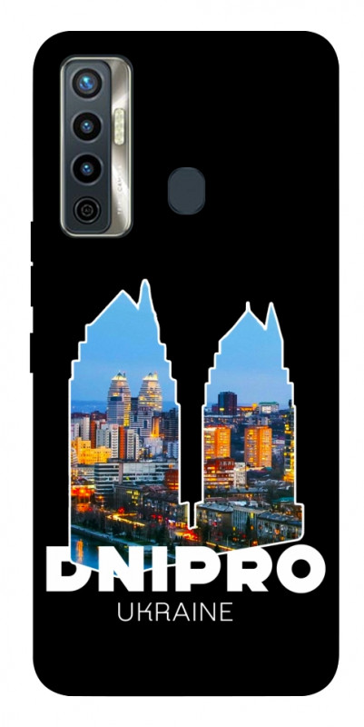 Чехол itsPrint Dnipro для TECNO Camon 17 Pro, love ukraine, купить оптом с доставкой