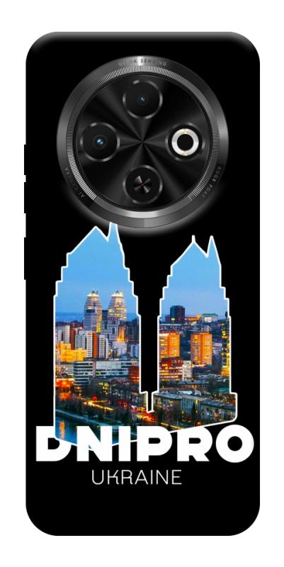 Чохол itsPrint Dnipro для TECNO Spark 30C, love ukraine, купити оптом з доставкою