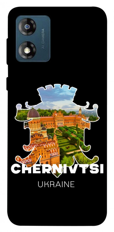 Чехол itsPrint Chernivtsi для Motorola Moto E13, love ukraine, купить оптом с доставкой
