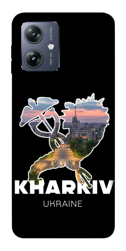 Чехол itsPrint Kharkiv для Motorola Moto G54, love ukraine, купить оптом с доставкой