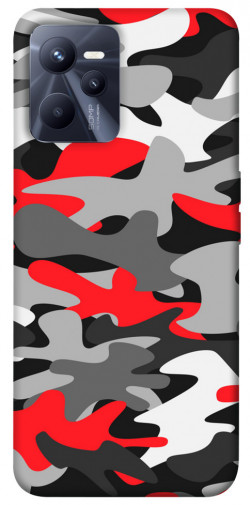Чехол itsPrint Красно-серый камуфляж для Realme C35