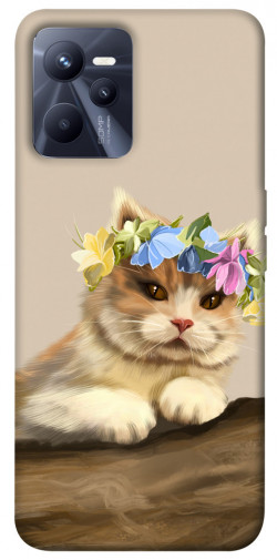 Чехол itsPrint Cat in flowers для Realme C35