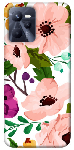 Чехол itsPrint Акварельные цветы для Realme C35