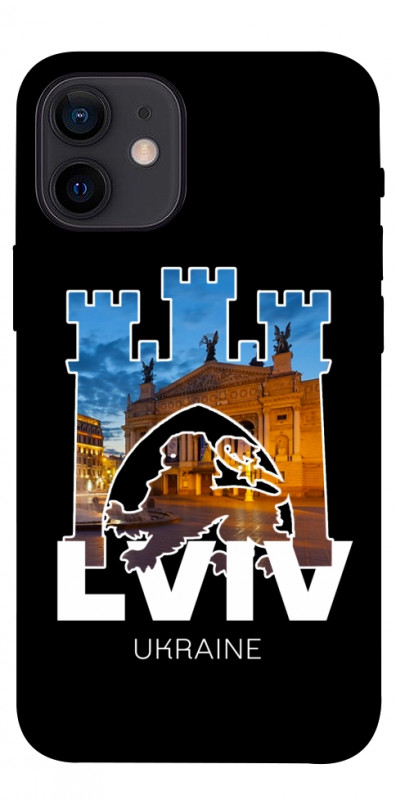 Чохол itsPrint Lviv для Apple iPhone 12 mini (5.4"), love ukraine, купити оптом з доставкою