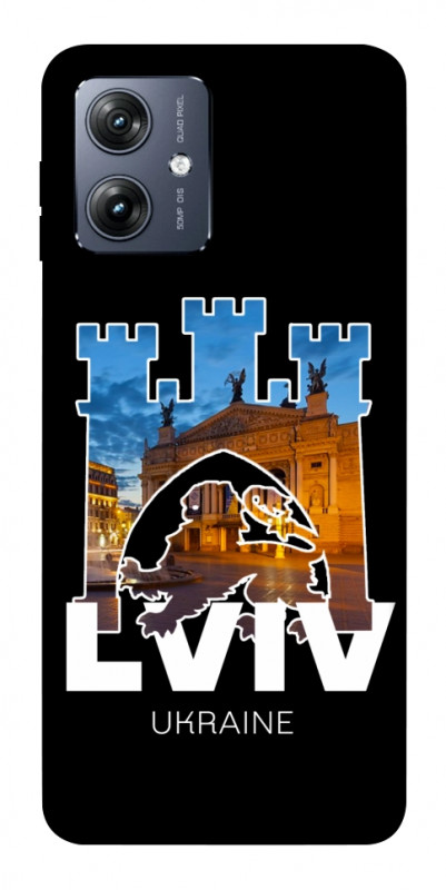 Чохол itsPrint Lviv для Motorola Moto G54, love ukraine, купити оптом з доставкою
