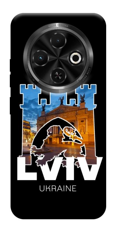 Чохол itsPrint Lviv для TECNO Spark 30C, love ukraine, купити оптом з доставкою