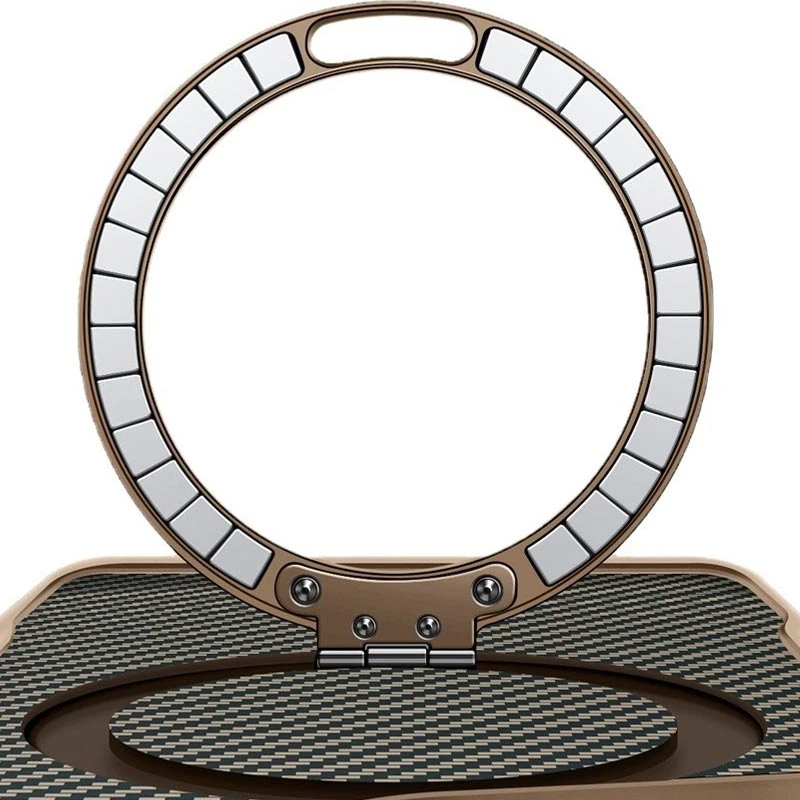 TPU+PC чохол Metal Buttons with MagSafe Carbon Ring для Apple iPhone 16 Pro Max (6.9"), Золотий 1, TPU+PC, купити оптом з доставкою