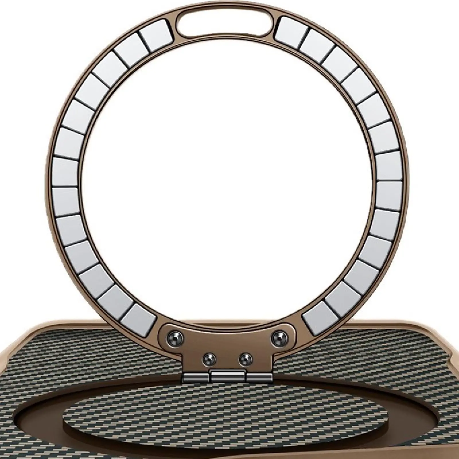 TPU+PC чехол Metal Buttons with MagSafe Carbon Ring для Apple iPhone 17 Pro Max (6.9"), Золотой 1, TPU+PC, купить оптом с доставкой