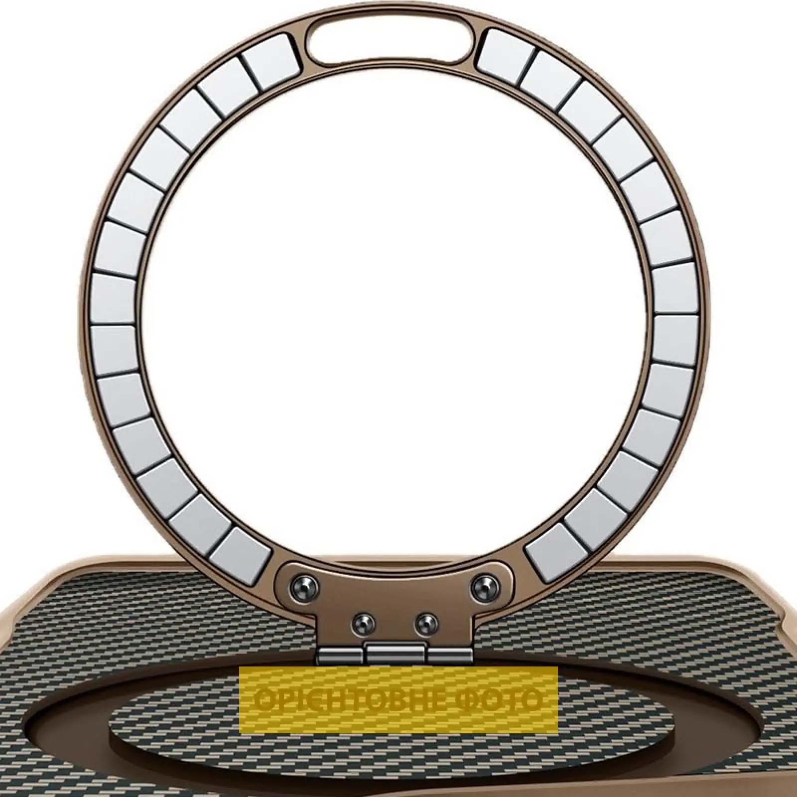 TPU+PC чехол Metal Buttons with MagSafe Carbon Ring для Apple iPhone 17 Air (6.5"), Золотой 1, TPU+PC, купить оптом с доставкой