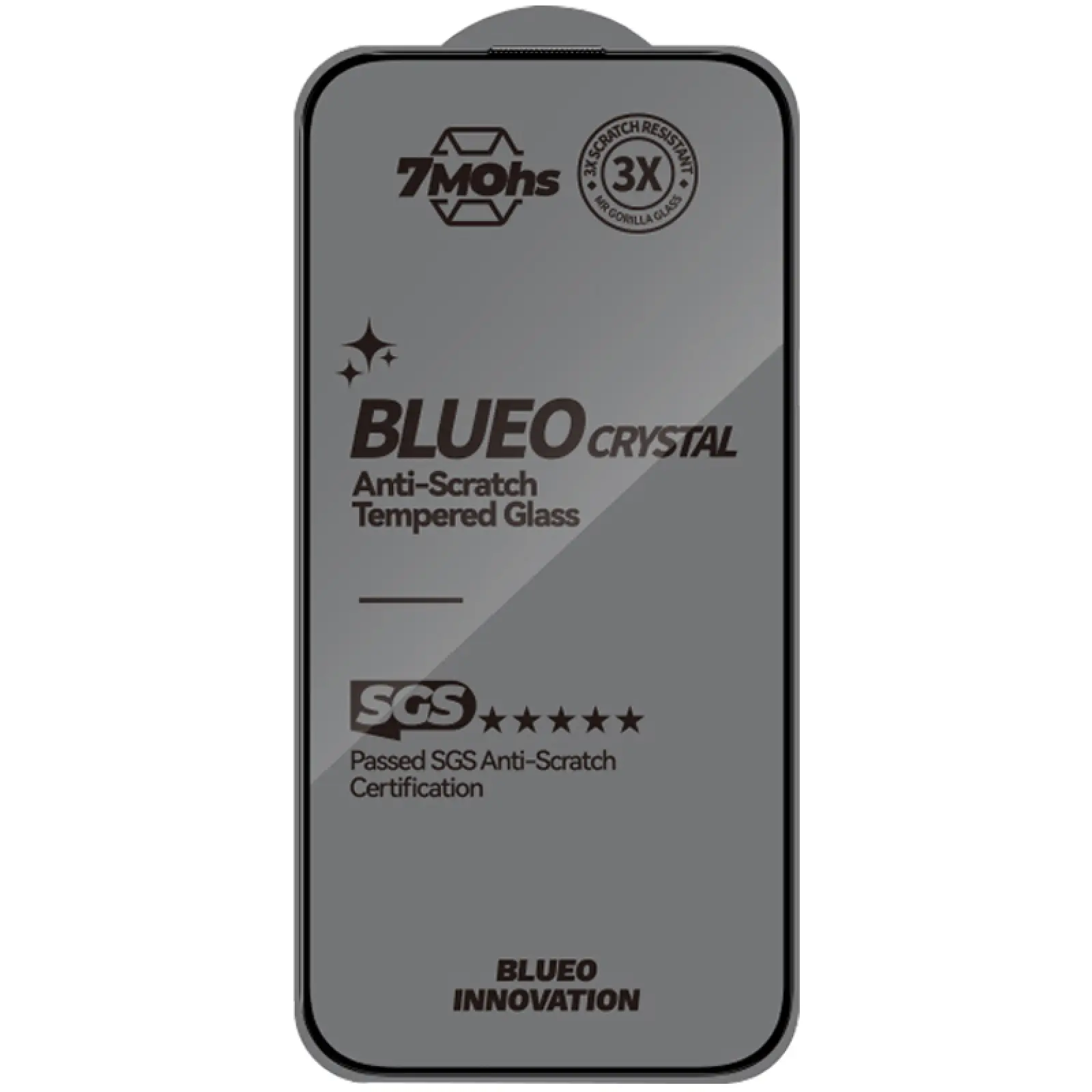 Защитное 2.5D стекло Blueo Crystal Anti-Scratch для Apple iPhone 17 / 17 Pro (6.3"), Черный 1, Закаленное стекло, купить оптом с доставкой