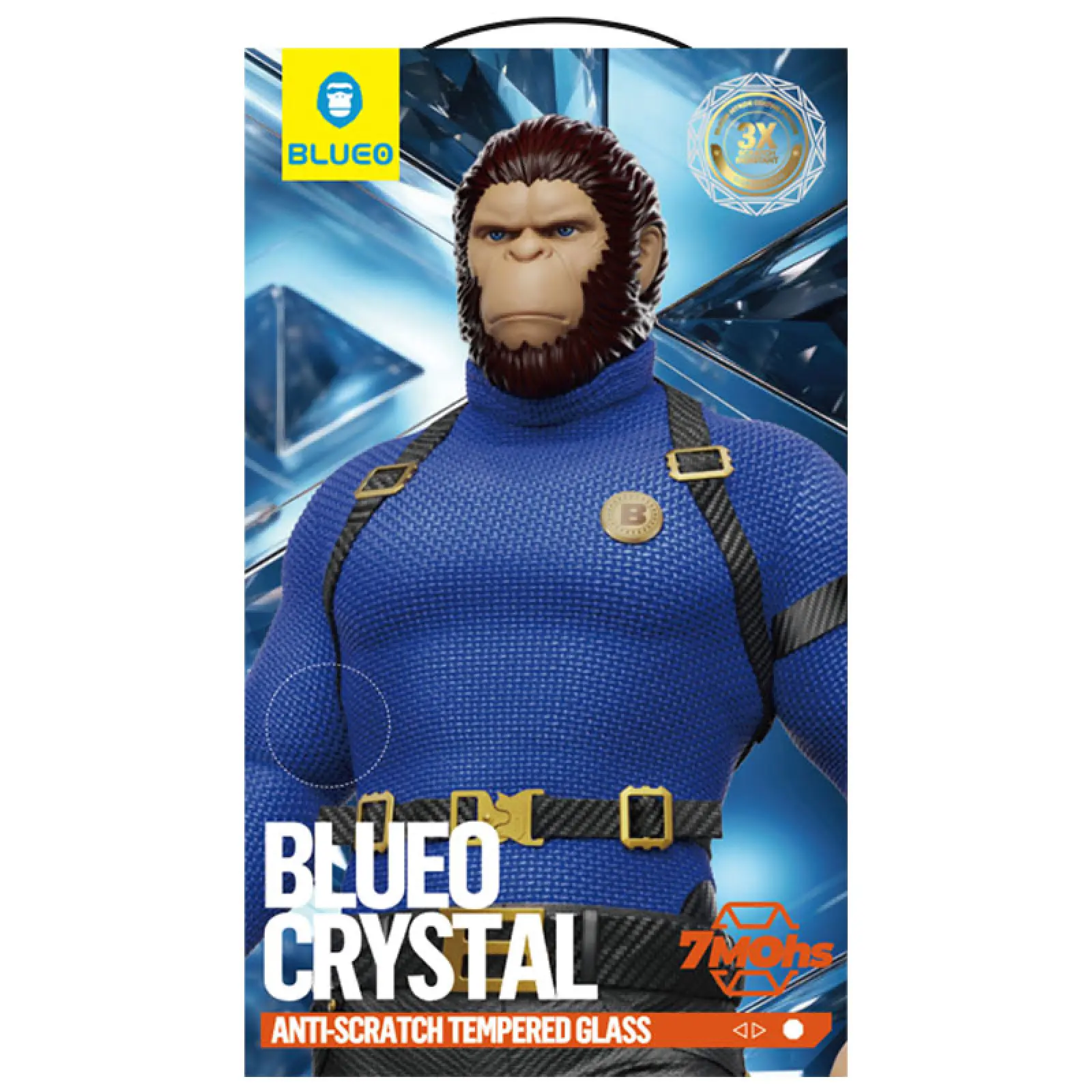 Захисне 2.5D скло Blueo Crystal Anti-Scratch для Apple iPhone 17 Air (6.5"), Чорний 3, Загартоване скло, купити оптом з доставкою