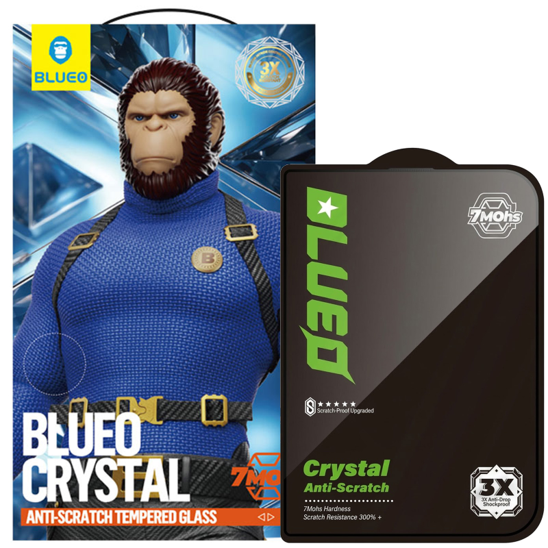 Защитное 2.5D стекло Blueo Crystal Anti-Scratch для Apple iPhone Duo (5.4"), Черный, Закаленное стекло, купить оптом с доставкой