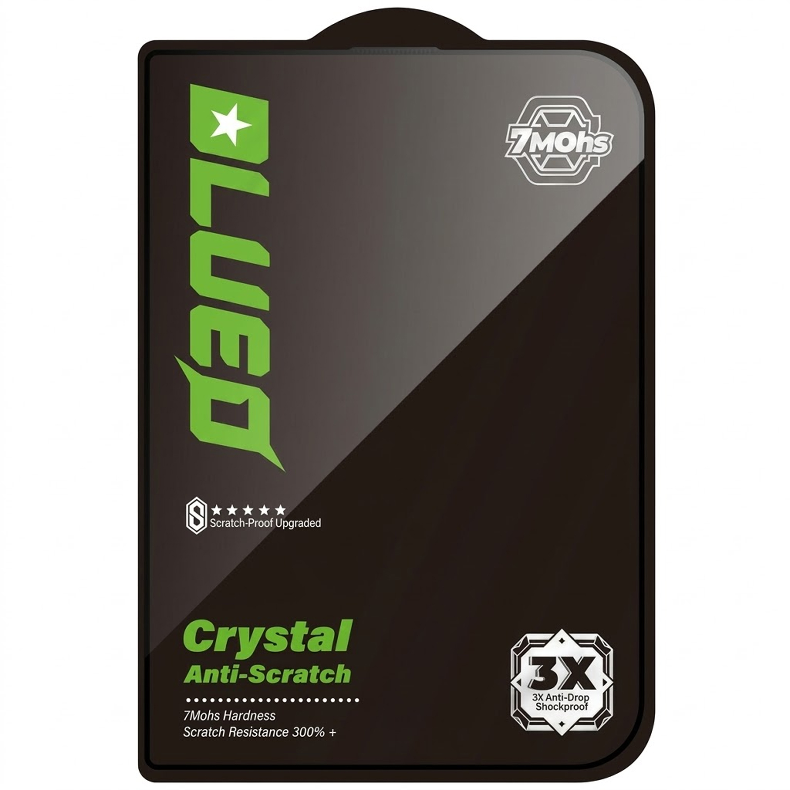 Защитное 2.5D стекло Blueo Crystal Anti-Scratch для Apple iPhone Duo (5.4"), Черный 1, Закаленное стекло, купить оптом с доставкой
