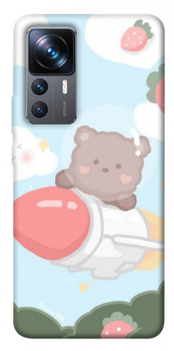 Чехол itsPrint Мишка на ракете для Xiaomi 12T / 12T Pro