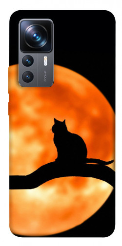 Чехол itsPrint Кот на фоне луны для Xiaomi 12T / 12T Pro