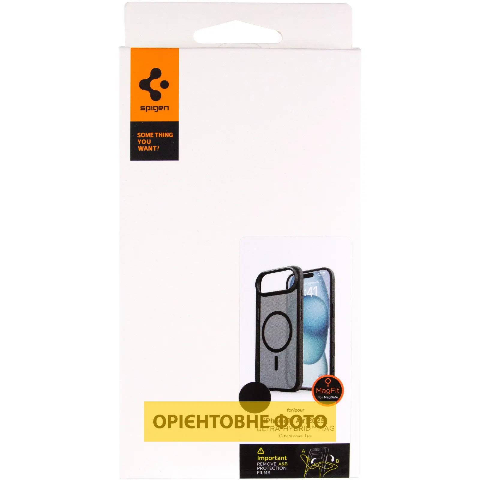 Чохол SGP Black Matte (MagFit) для Apple iPhone 17 Air (6.5"), Black 1, Силікон, купити оптом з доставкою