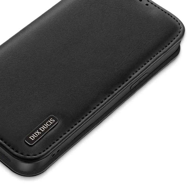 Чехол-книжка Dux Ducis Hivo для Apple iPhone 16e / 17e (6.1"), Black 3, Искусственная кожа, купить оптом с доставкой