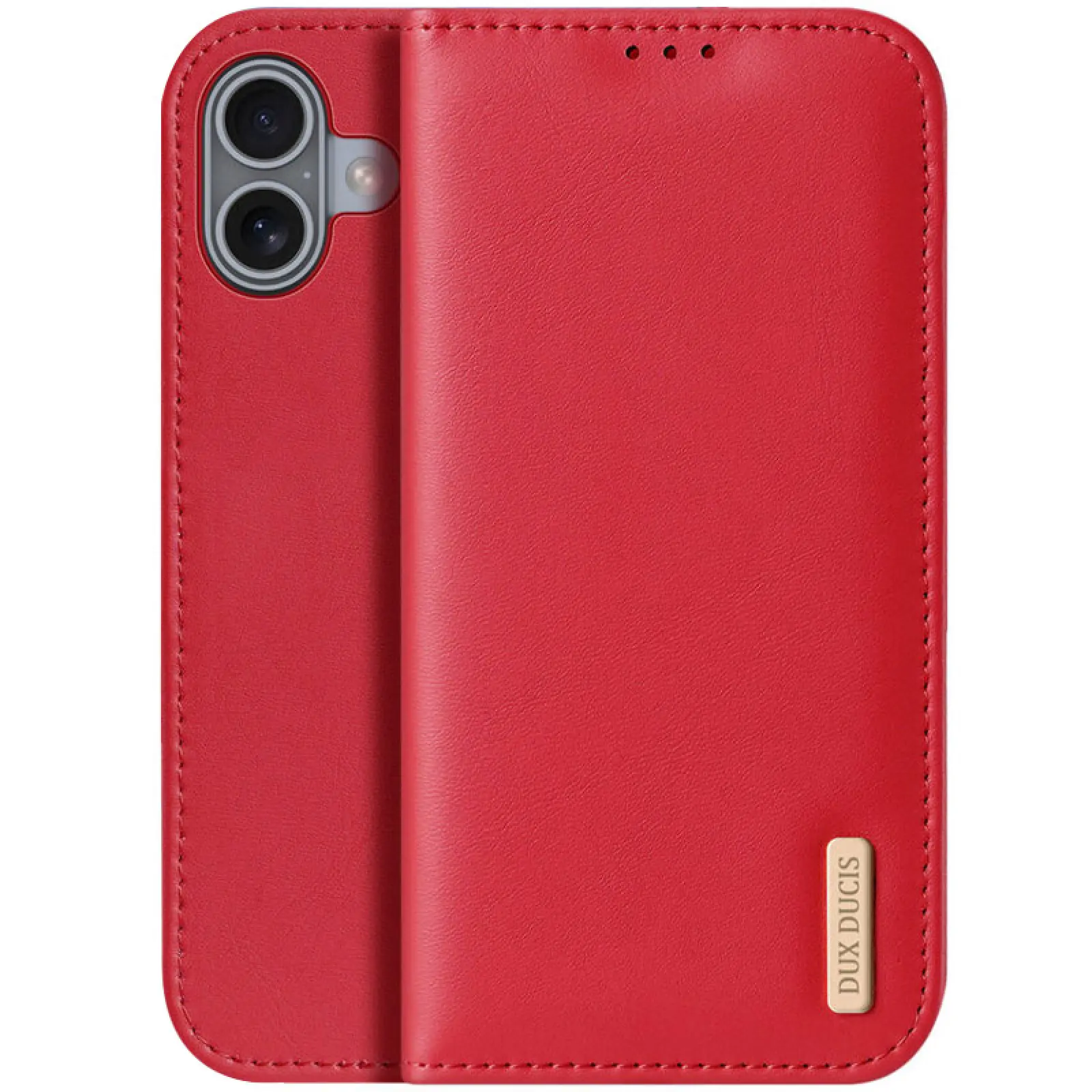 Чехол-книжка Dux Ducis Hivo для Apple iPhone 17 (6.3"), Red, Искусственная кожа, купить оптом с доставкой