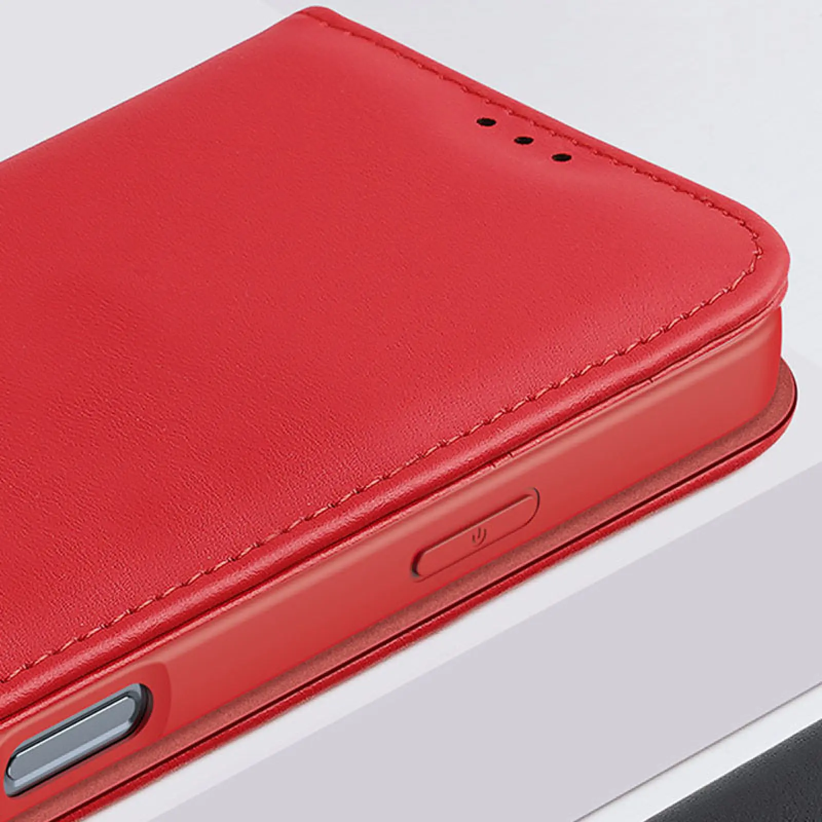 Чехол-книжка Dux Ducis Hivo для Apple iPhone 17 (6.3"), Red 4, Искусственная кожа, купить оптом с доставкой