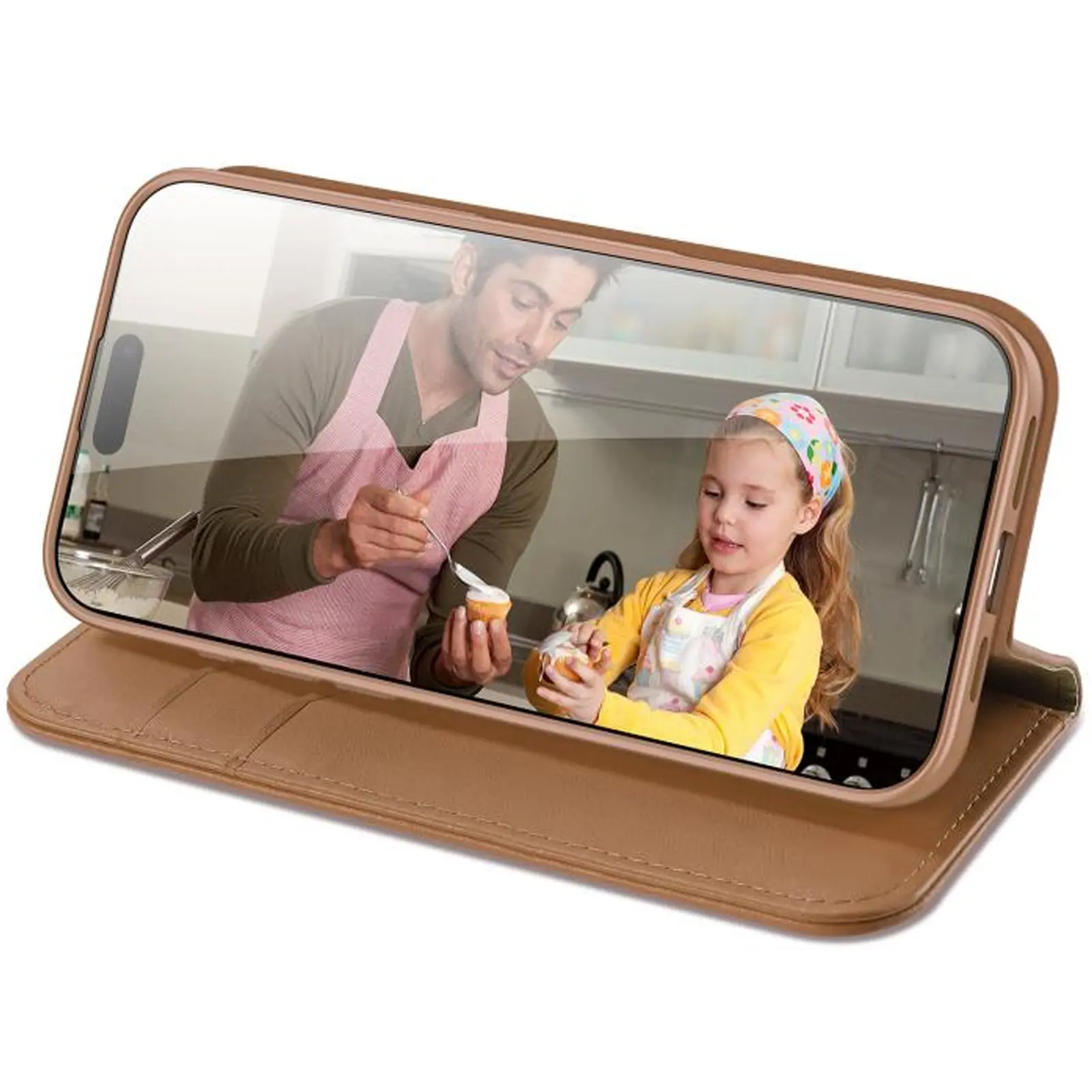 Чехол-книжка Dux Ducis Hivo для Apple iPhone 17 Pro (6.3"), Brown 2, Искусственная кожа, купить оптом с доставкой