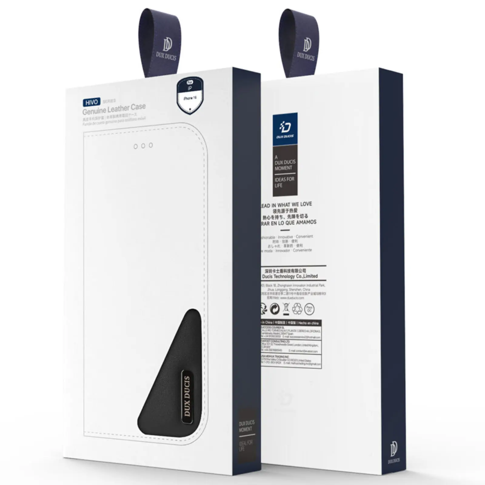 Чехол-книжка Dux Ducis Hivo для Apple iPhone 17 Pro Max (6.9"), Black 5, Искусственная кожа, купить оптом с доставкой