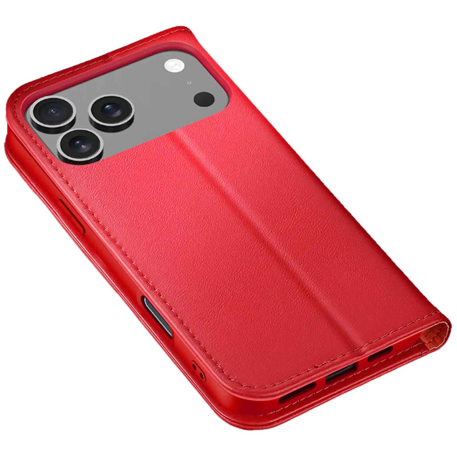Чехол-книжка Dux Ducis Hivo для Apple iPhone 17 Pro Max (6.9"), Red 4, Искусственная кожа, купить оптом с доставкой