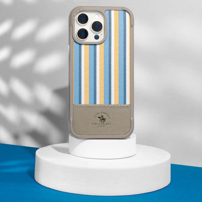 Эксклюзивный кожаный чехол Polo Santa Barbara для Apple iPhone 16 Pro Max (6.9) | Коллекция: Isaac на картинке №4