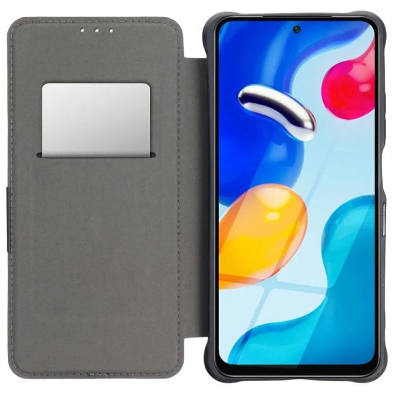 Шкіряний чохол книжка GETMAN Razor Carbon Style для Xiaomi Redmi 13C | Тиснення під карбон на малюнкі №3