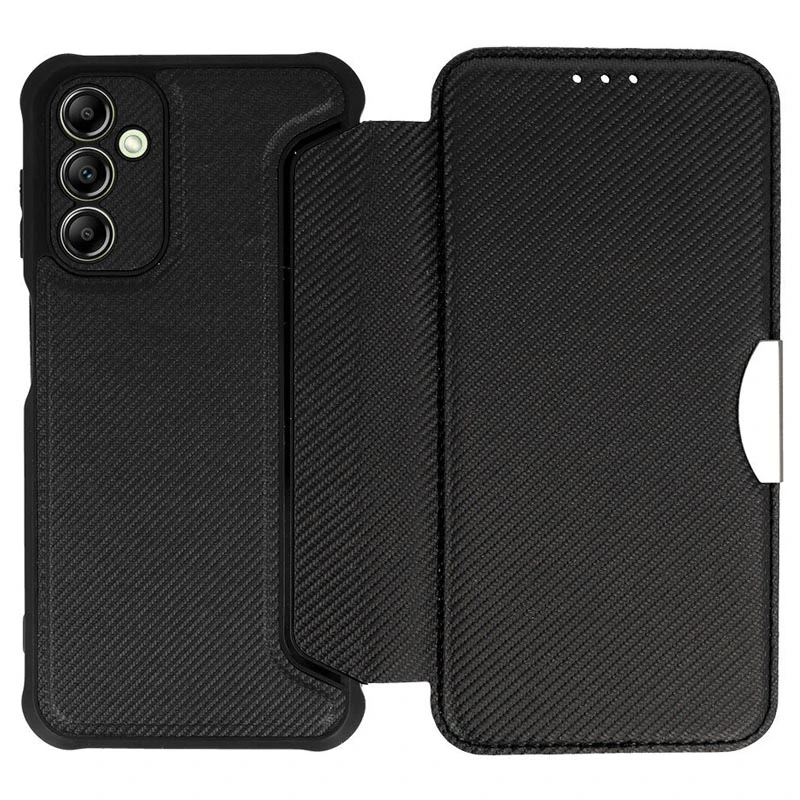 Кожаный чехол-книжка GETMAN Razor (PU) для Samsung Galaxy A55, Black 2, Искусственная кожа, купить оптом с доставкой