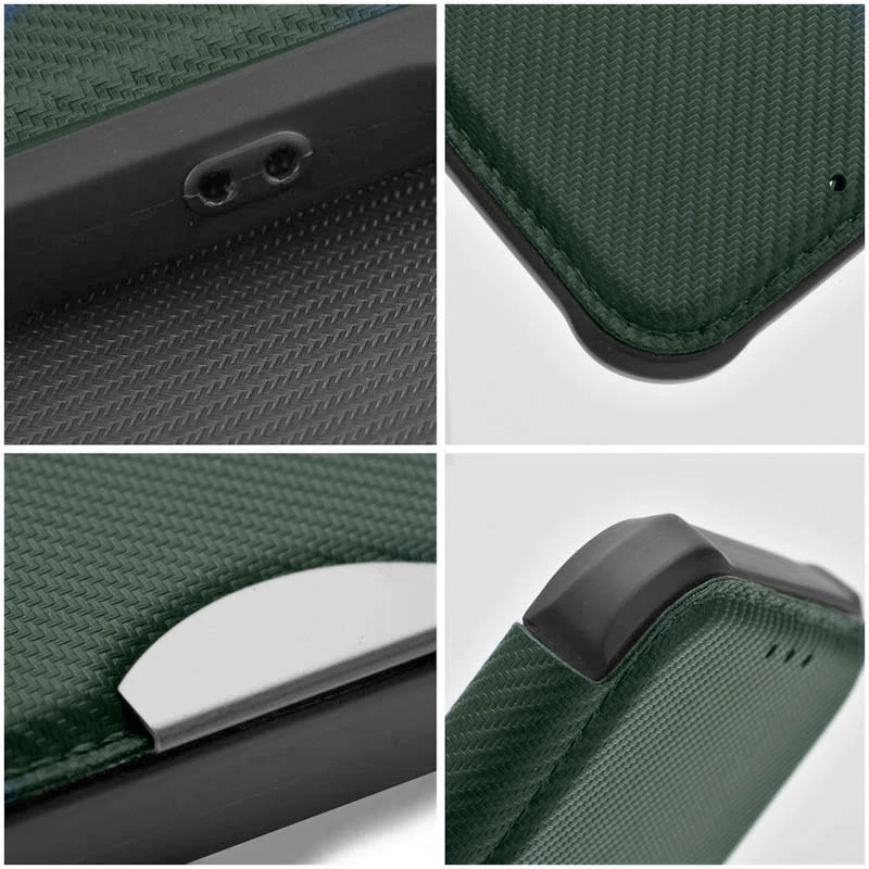 Кожаный чехол-книжка GETMAN Razor (PU) для Samsung Galaxy A55, Green 3, Искусственная кожа, купить оптом с доставкой